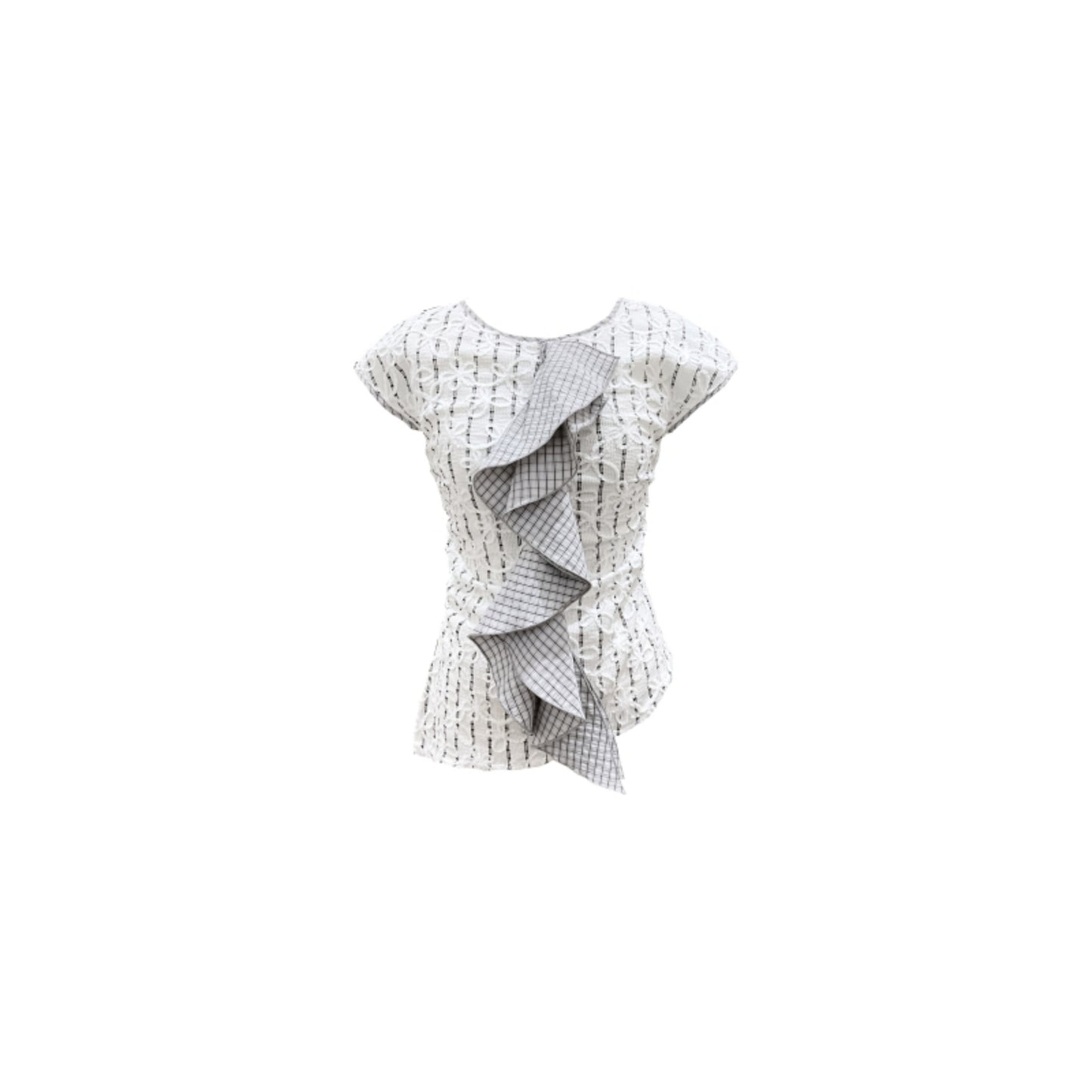 Ruffle Asymmetrical Skirt Set-Up