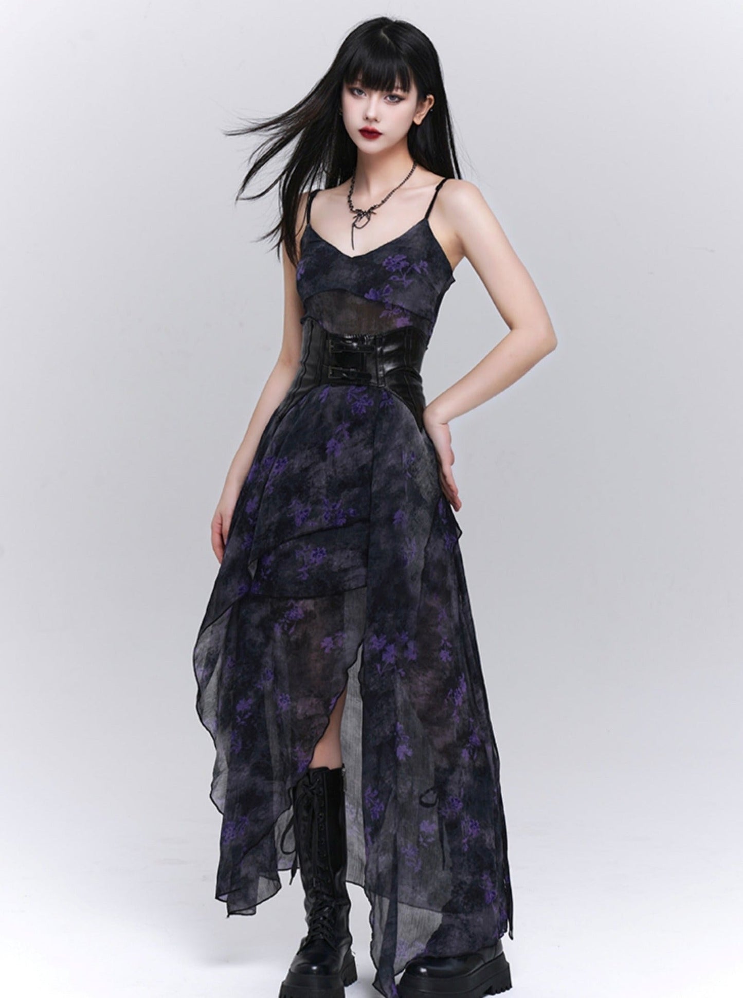 Niche Design Irregular Hem Dress