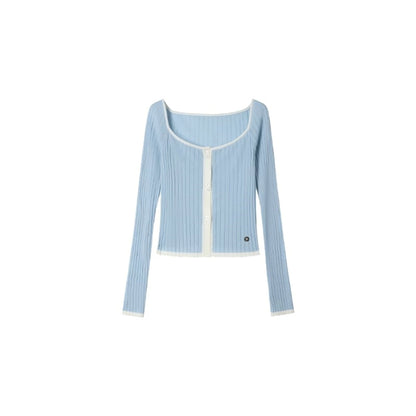 Lime Tencel Square Neck Sweater