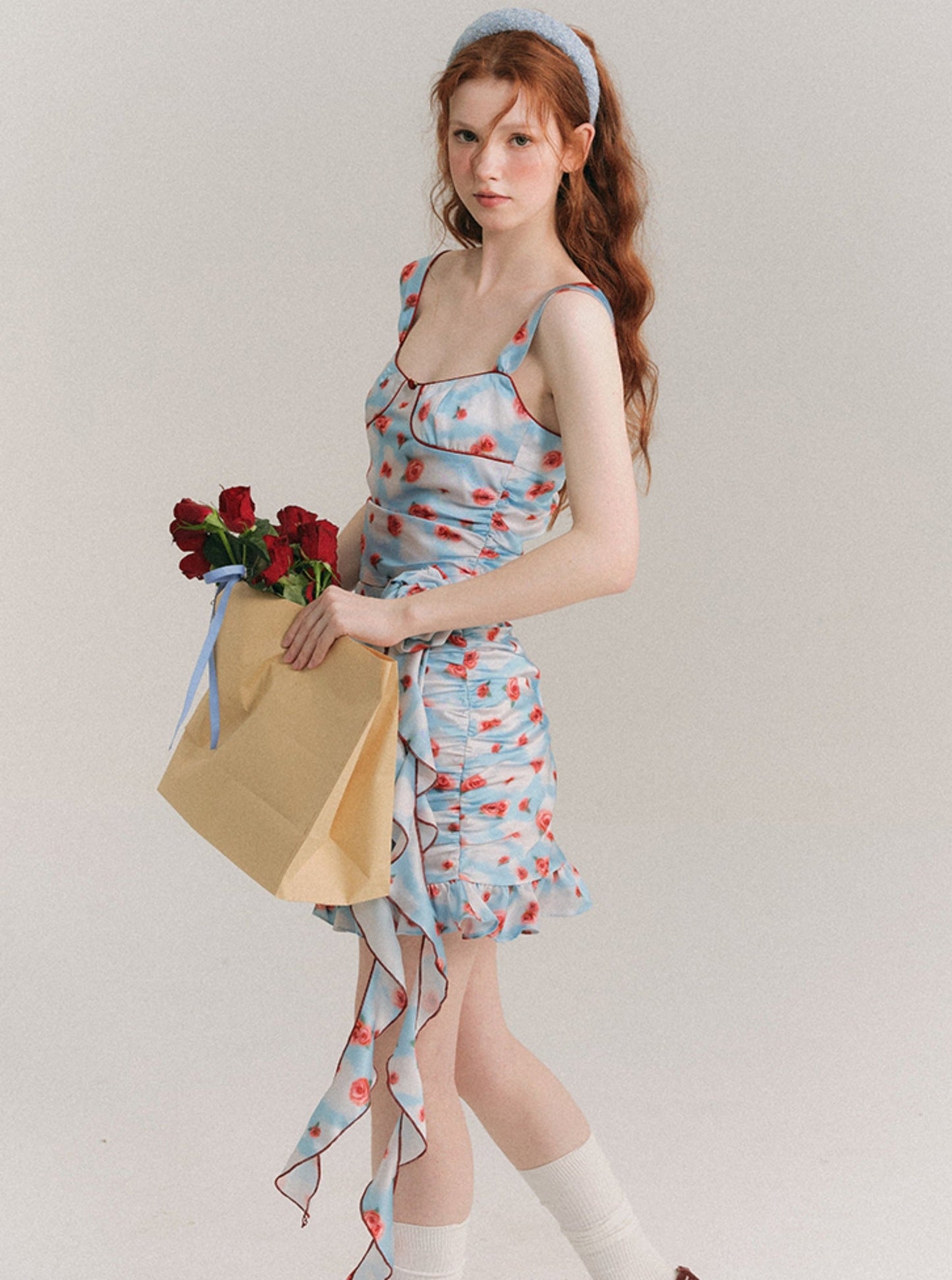 Sky Rosie Original Floral Suspender Skirt Set-Up