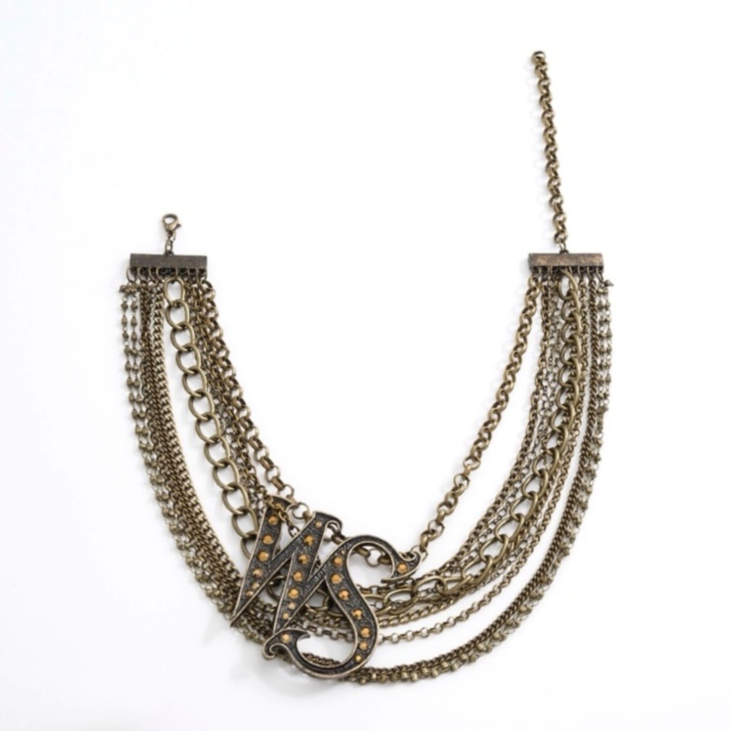 Bronze Layered Chain Necklace