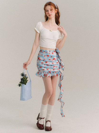 Sky Rosie Original Floral Suspender Skirt Set-Up