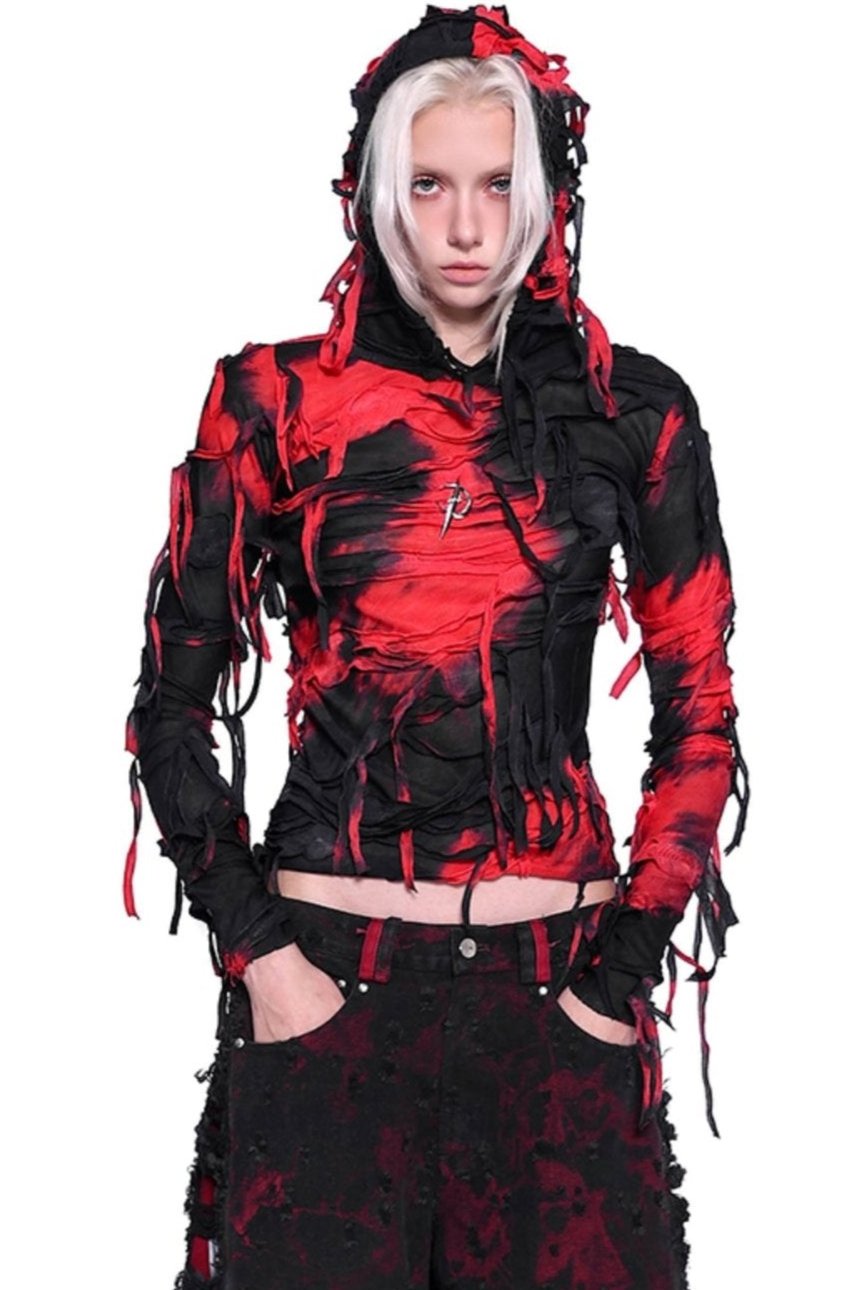 Punk Mummy Hooded Base Layer Top