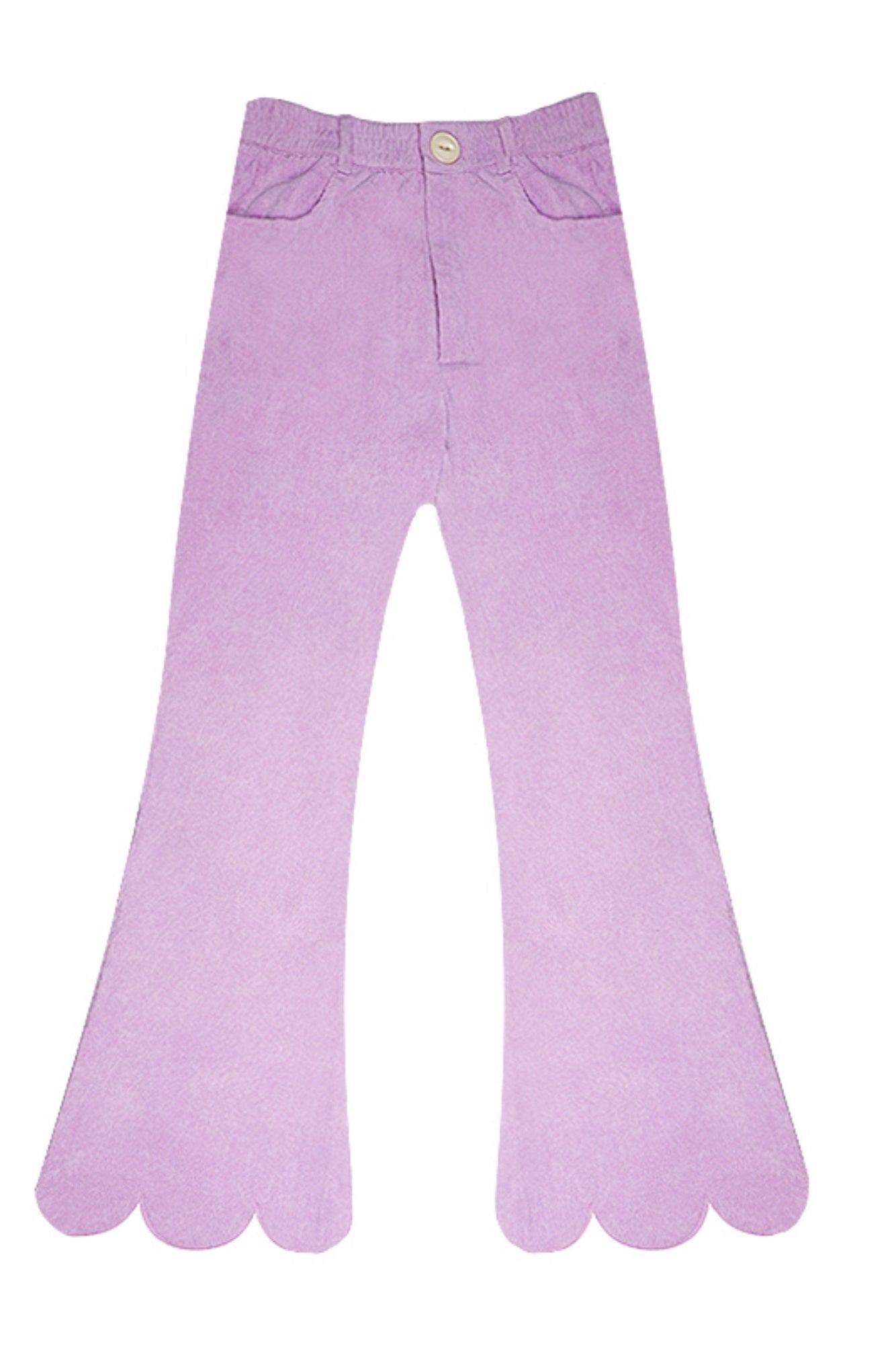 Petal Hem Flared Pants