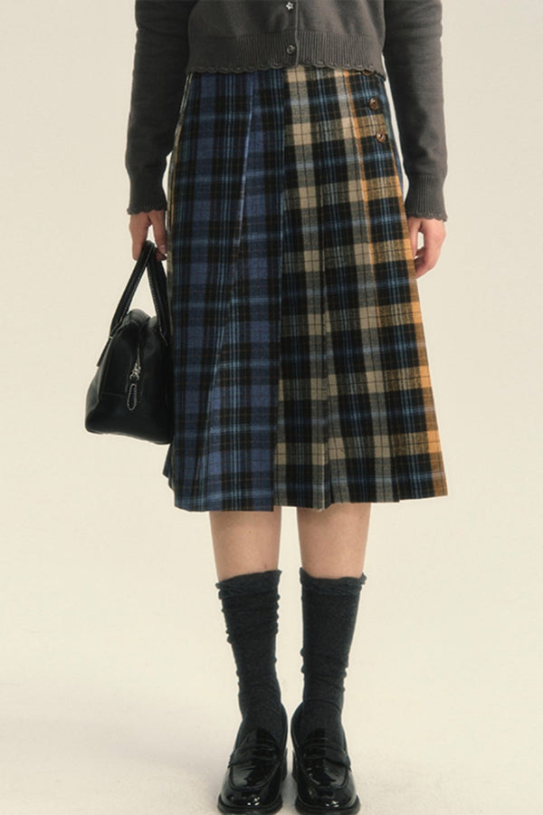 College Style Pleated Skirt