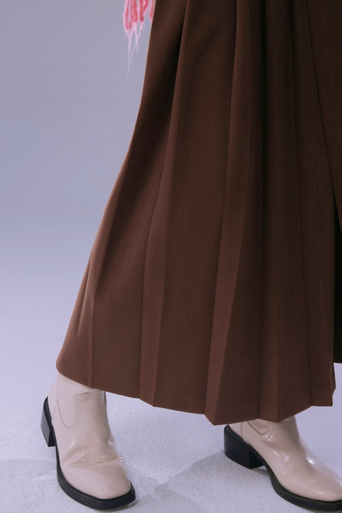 Moonlit Night Side Pleated Skirt