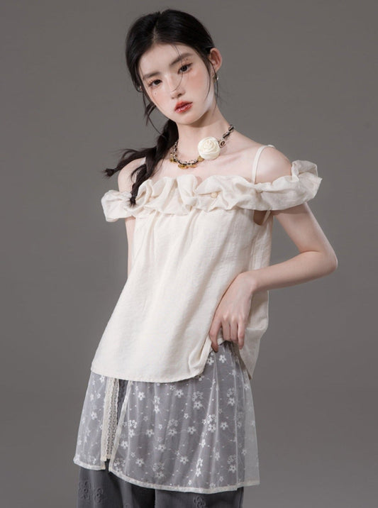 Pearlescent Flower Bud Tencel Top