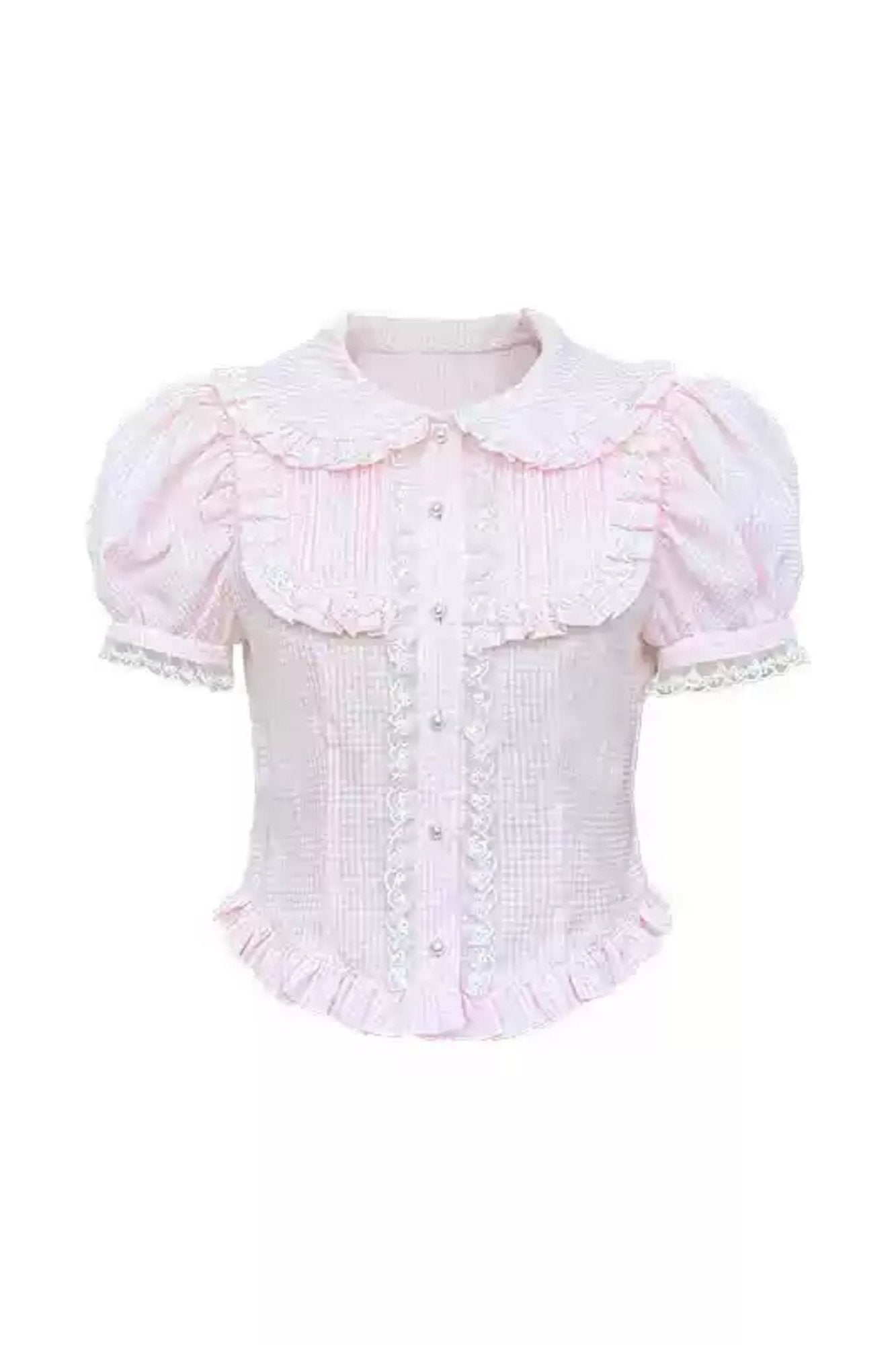 Lace Princess Checked Top