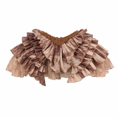 Elf Chiffon Pleated Short Skirt