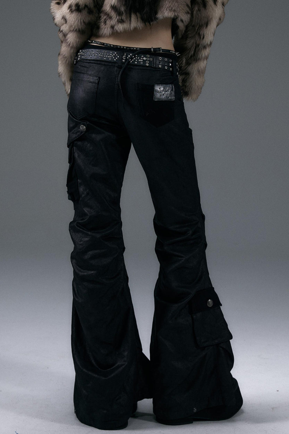 Street Style Black Slim Fit Cargo Pants