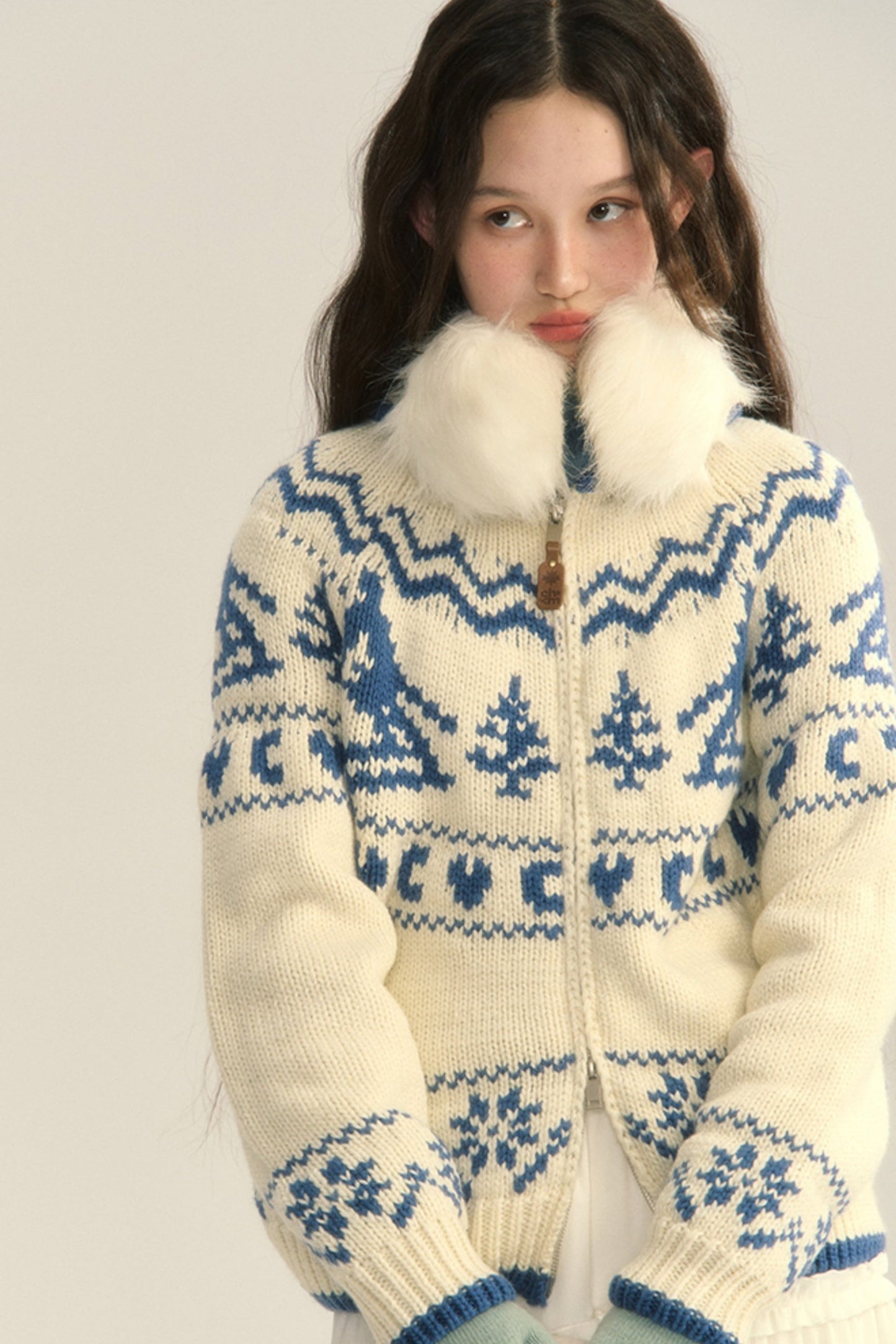 Nordic Fair Isle Knit Cardigan