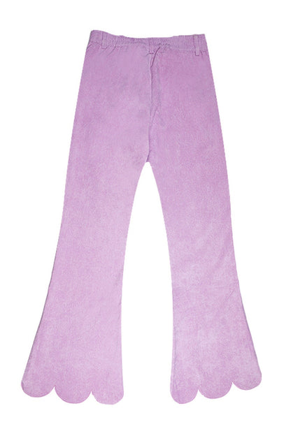 Petal Hem Flared Pants