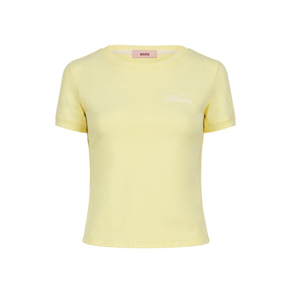 Solid Shoulder Hot Drill T-Shirt