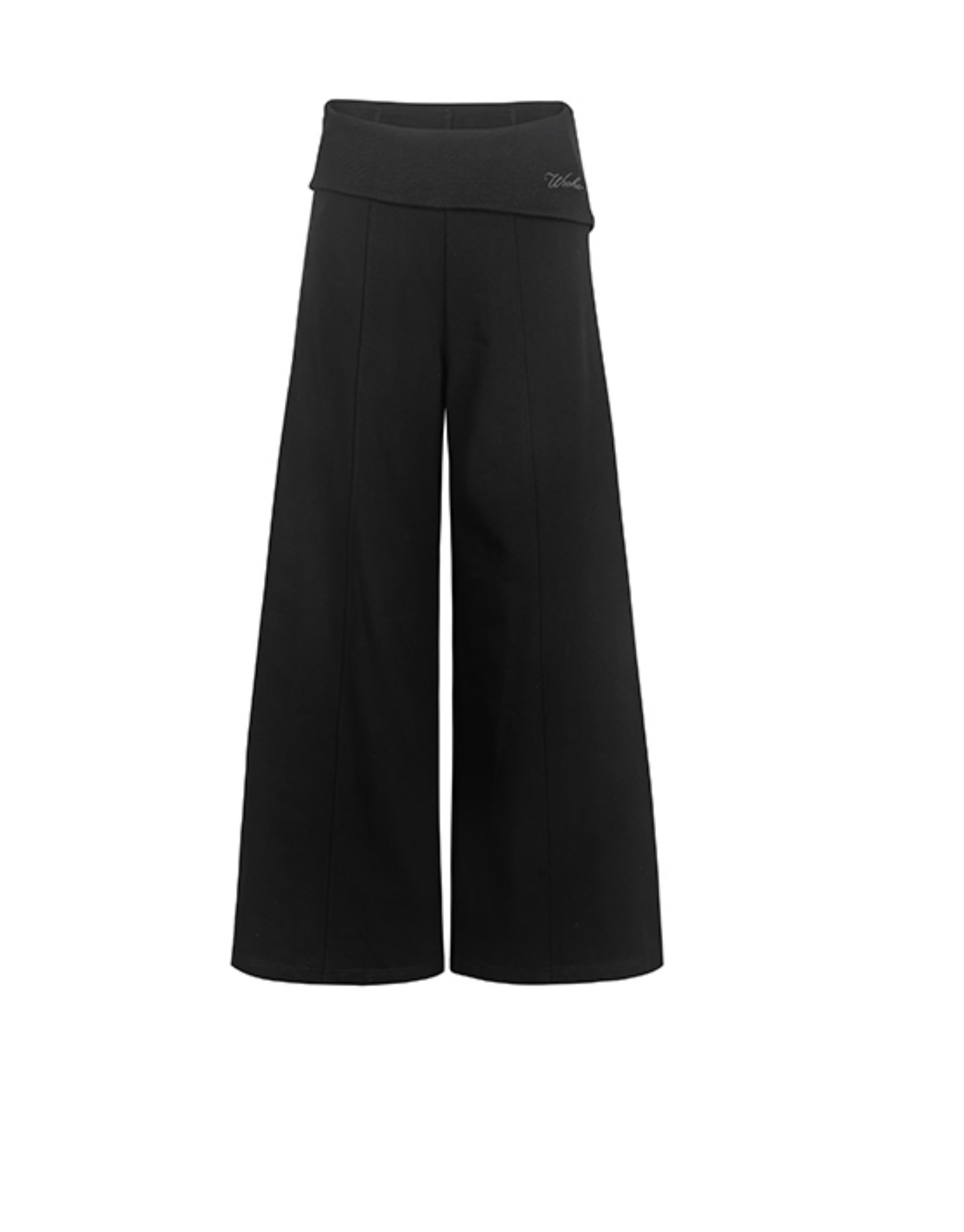 High-Waist Knit Wide Pants