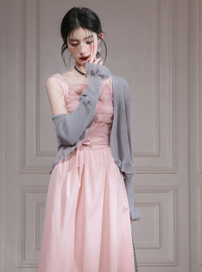 Pink Camellia Lyocell Coat