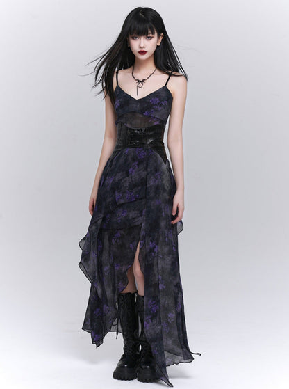 Niche Design Irregular Hem Dress