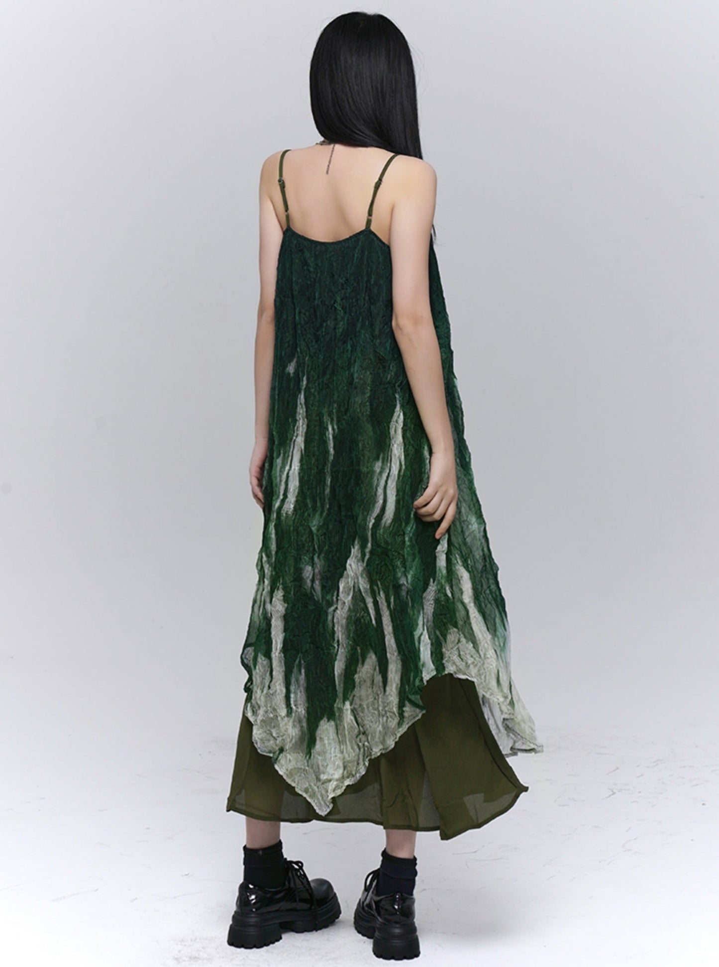 Chic Green Slip Dress