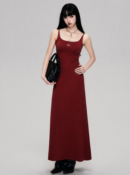 Fragile Red Slip Dress