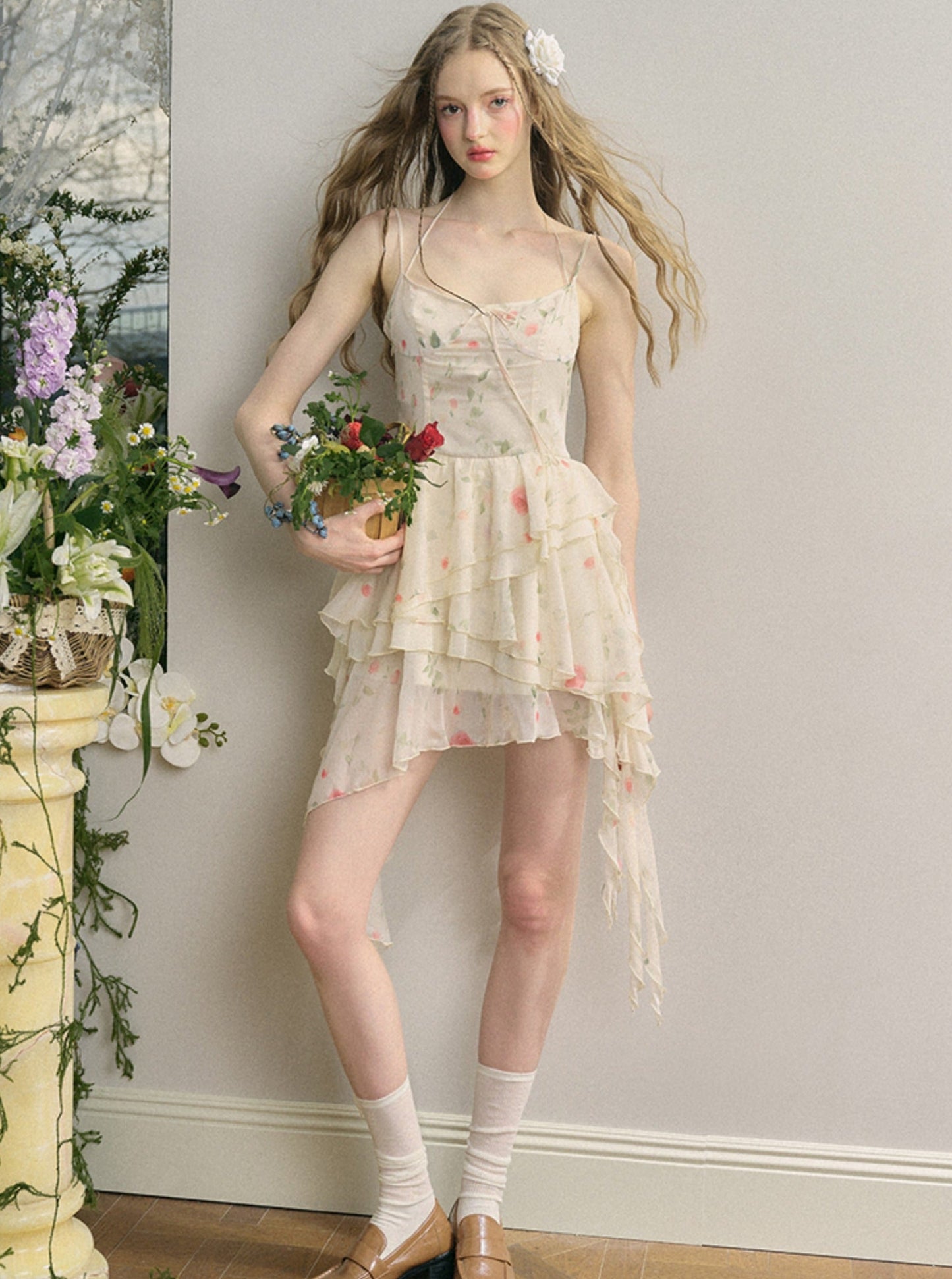 Mist Girl Rose Dress