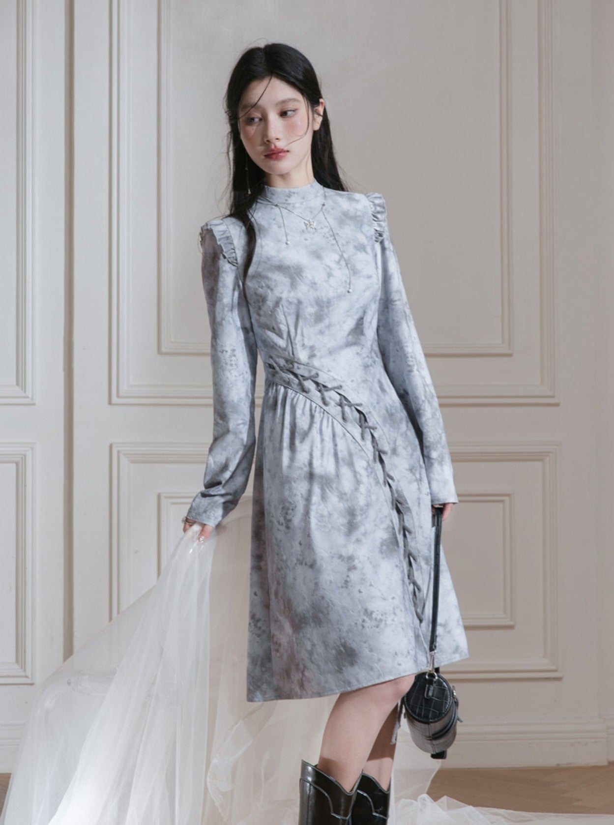 Cloud Sea Rime Early Print Dress