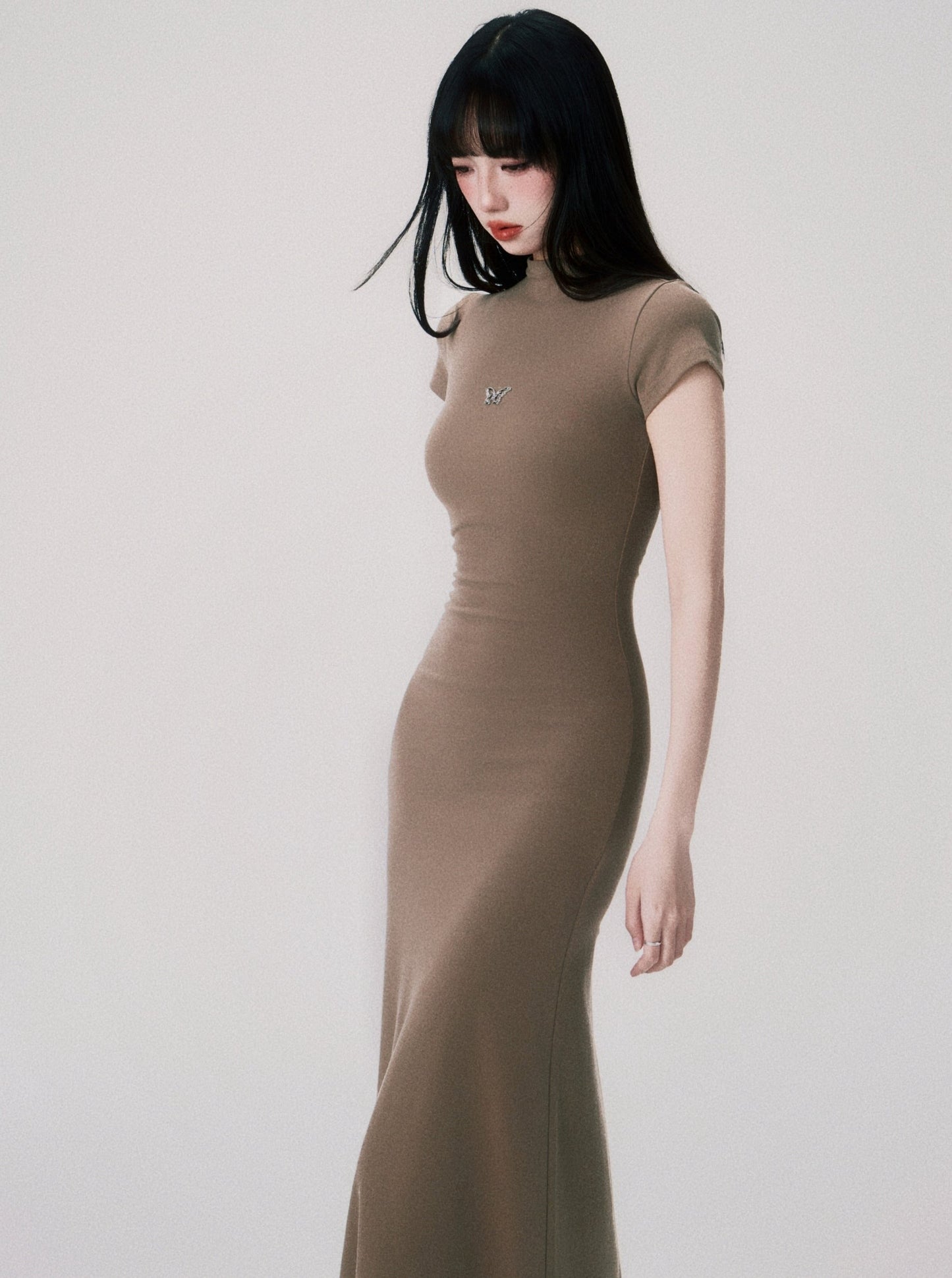 Summer Mid Neck Knit Dress