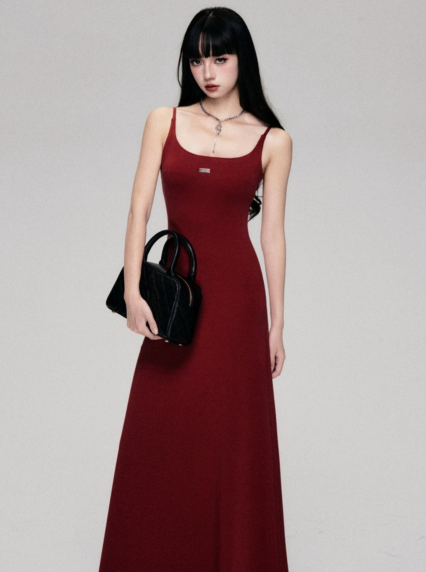 Fragile Red Slip Dress