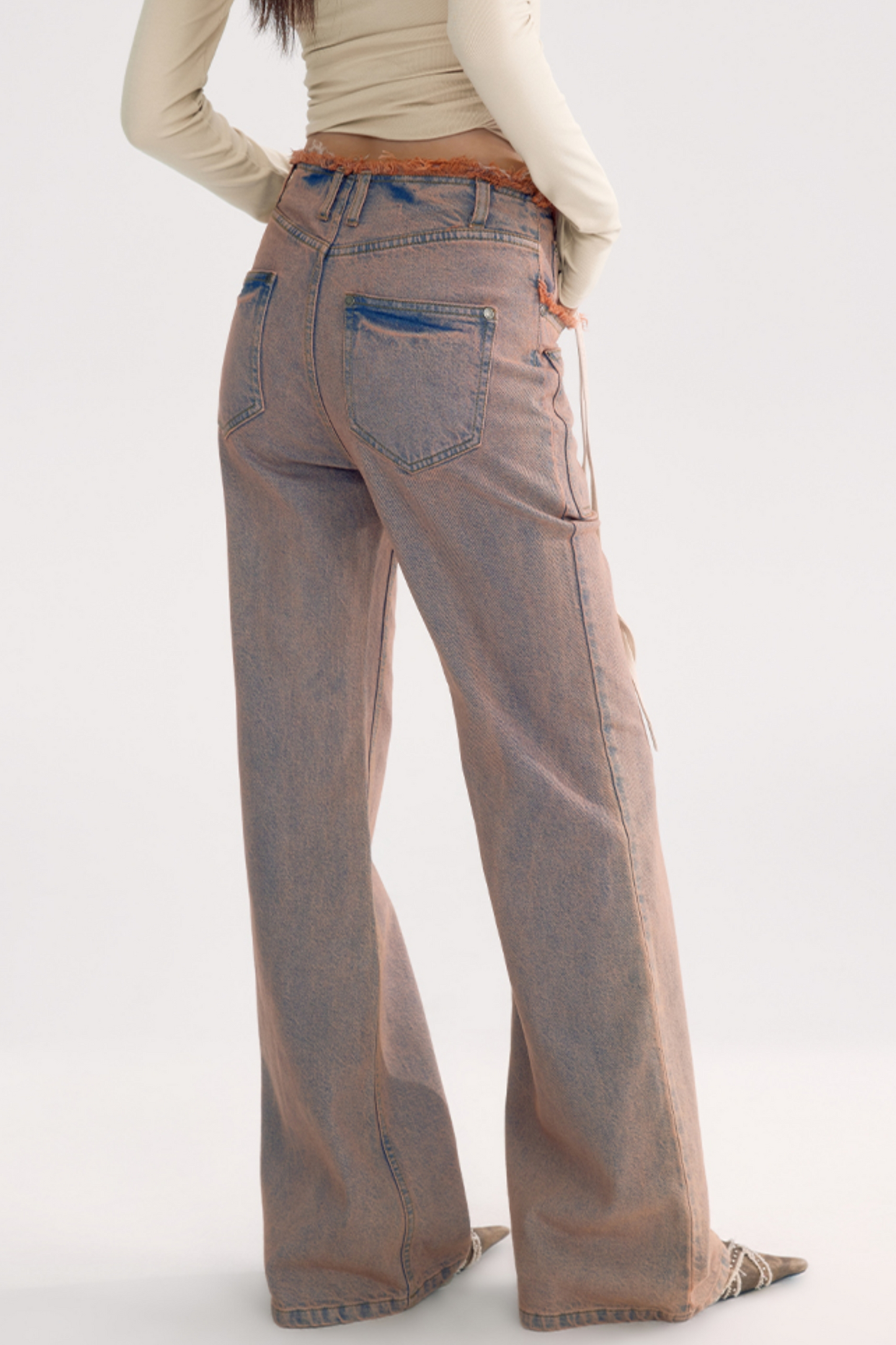 Retro Wash Raw Straight Jeans