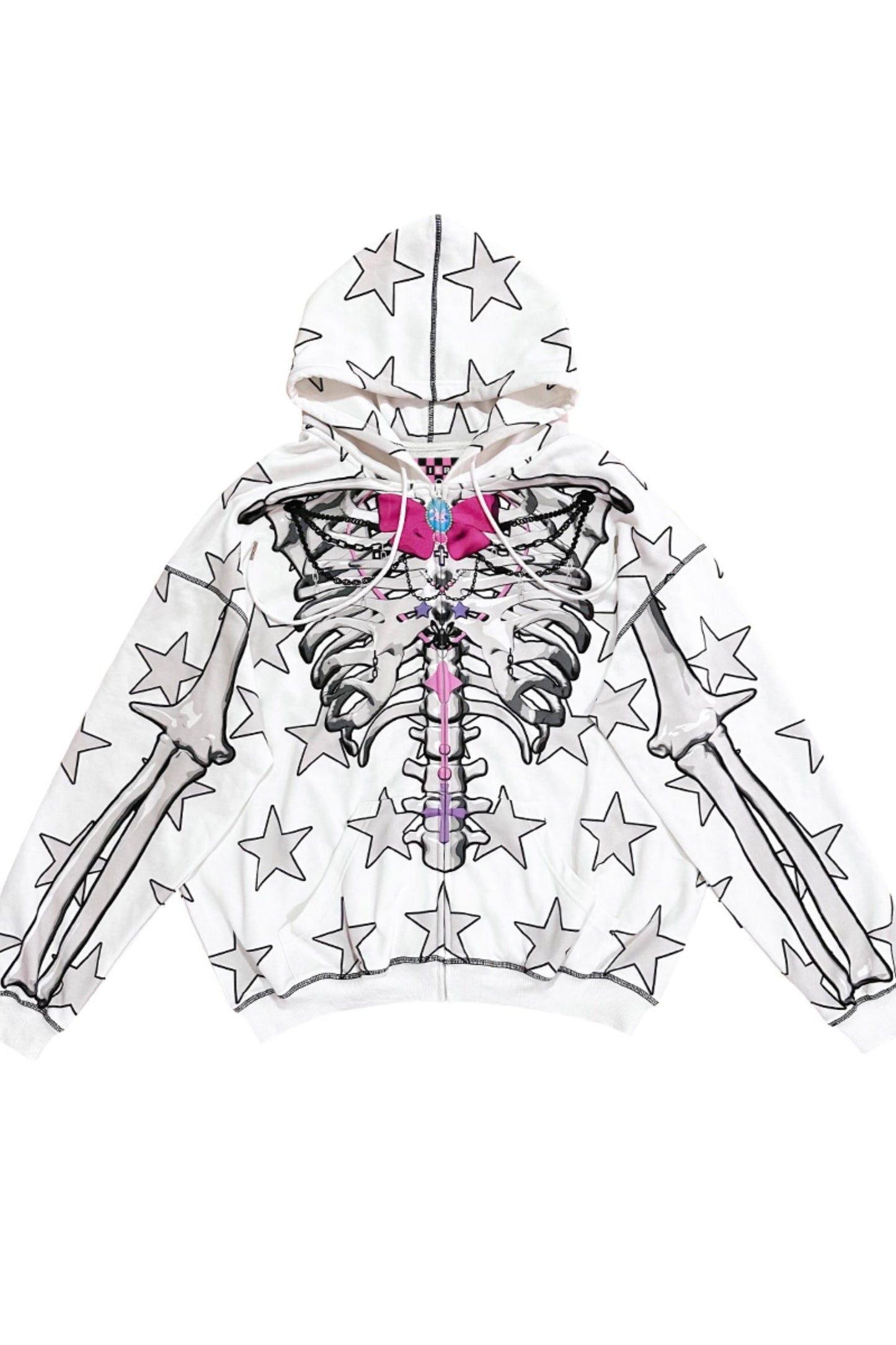 Skull and Bow Graphic Sweatshirt