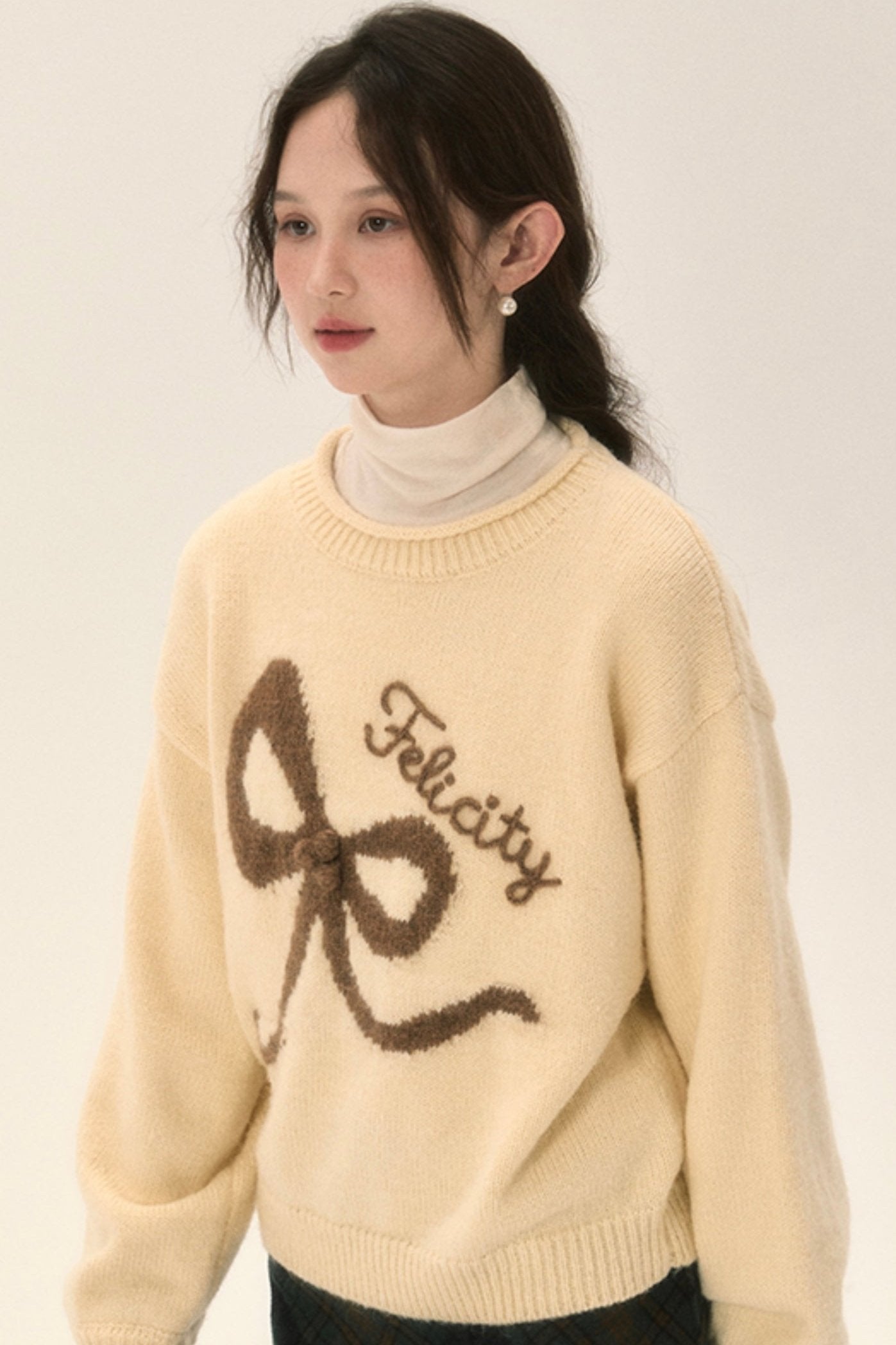 Thickened Camel Knit Sweater