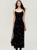 Oil painting black Maxi Dress (pre-sale)