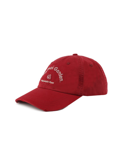 Red Embroidered Baseball Cap