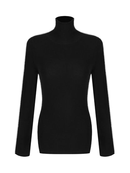 Slim Fit Knit Turtleneck Top