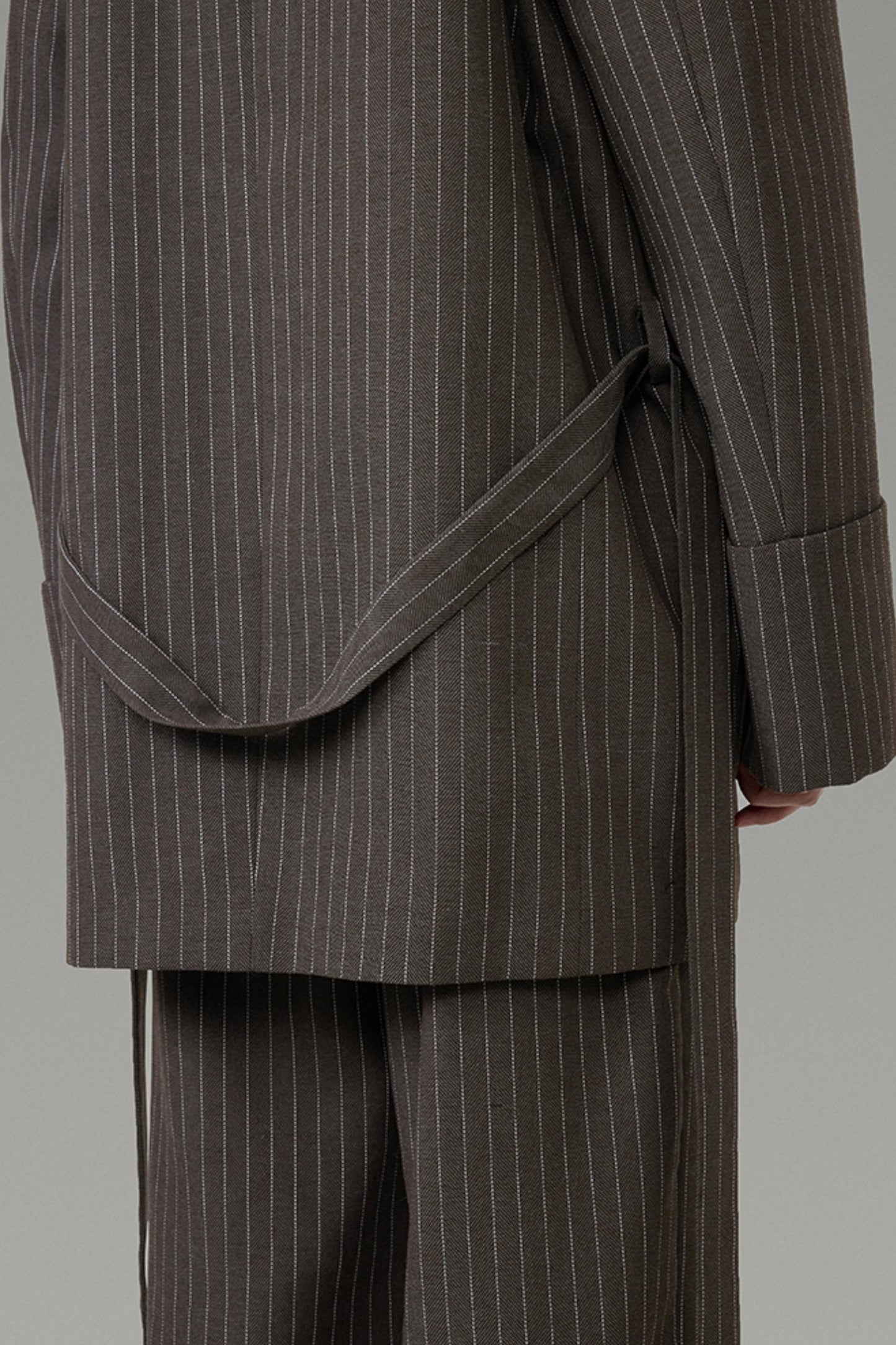 Striped Elegance Suit Set-Up