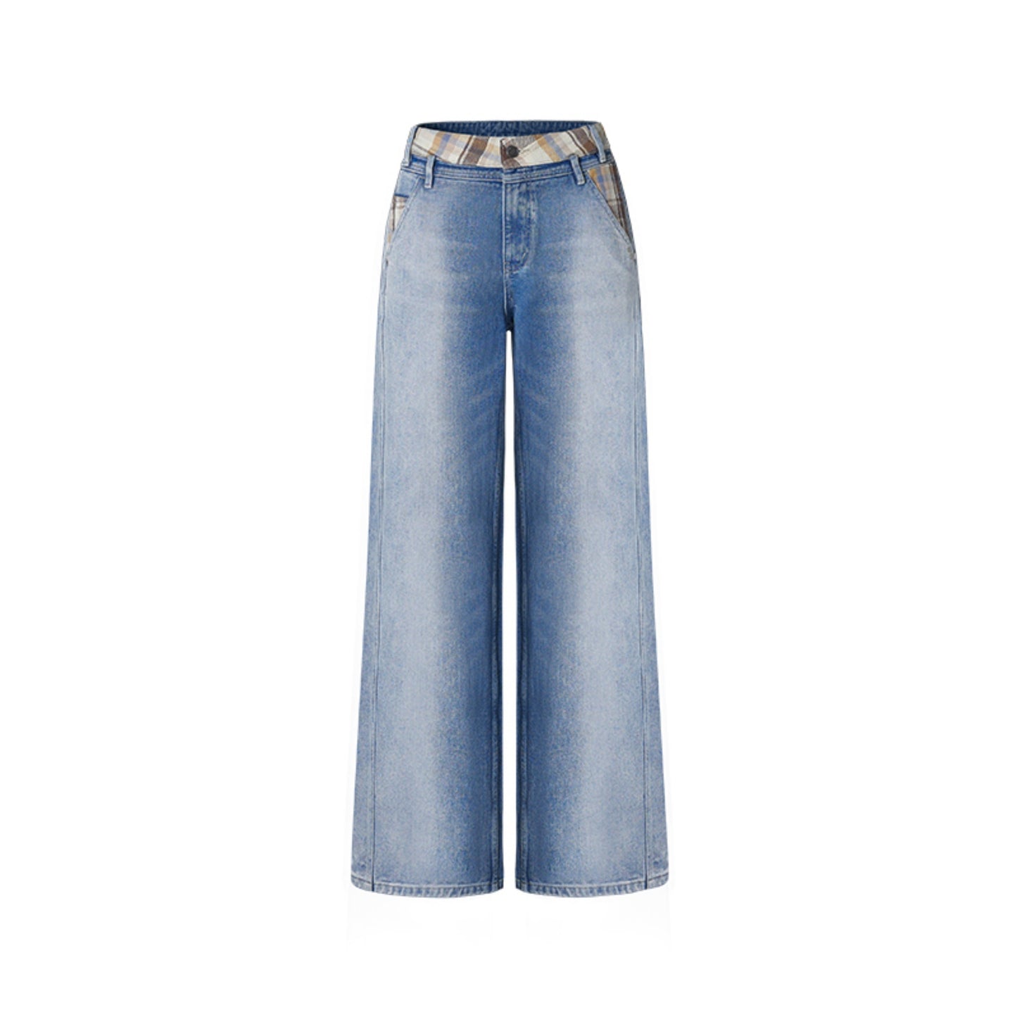 Loose Fit Straight Retro Denim Pants