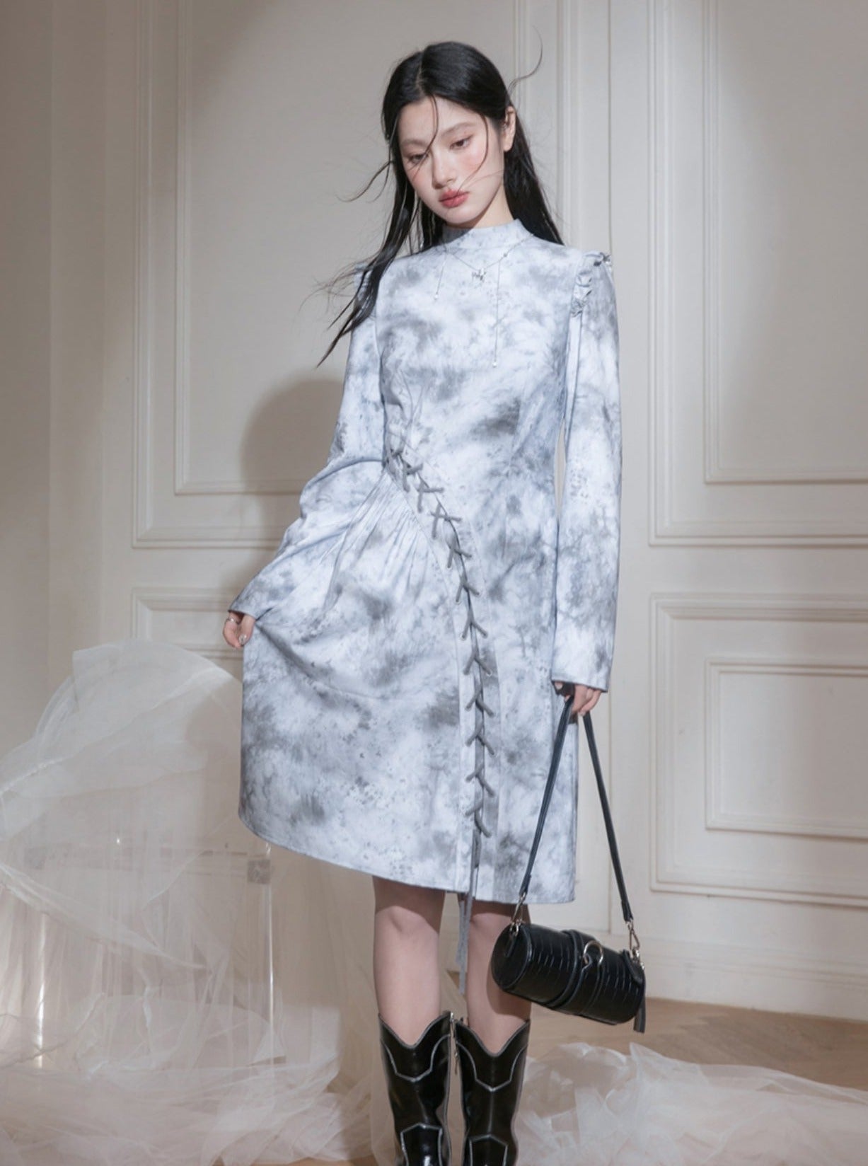 Cloud Sea Rime Early Print Dress