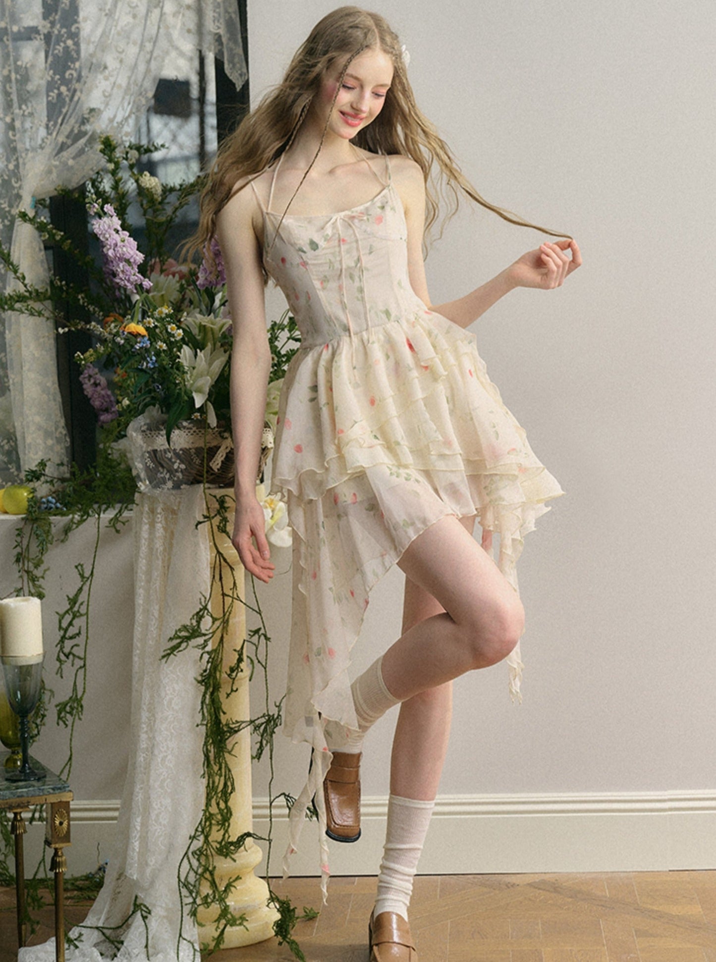 Mist Girl Rose Dress