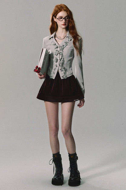 Ancola Red Velvet Heavy Industries Skirt