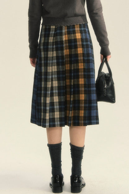 College Style Pleated Skirt