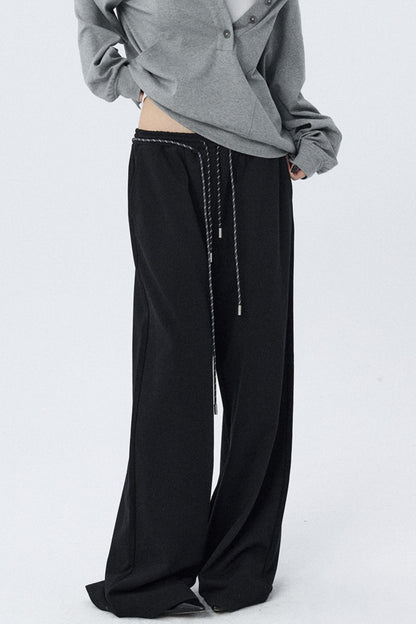 Double Cord Wide-leg Sweatpants