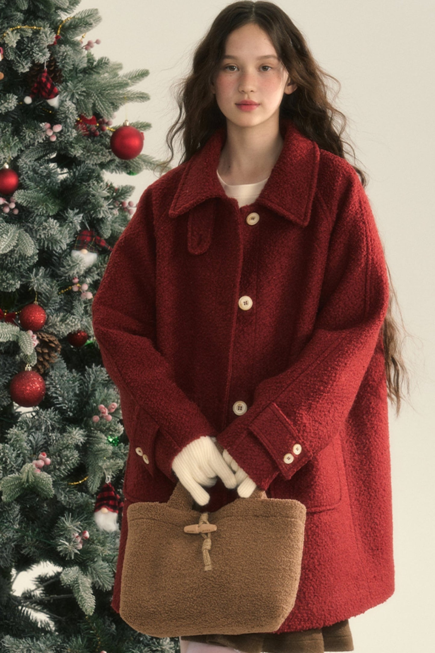 Lazy Wool Raglan Sleeve Coat