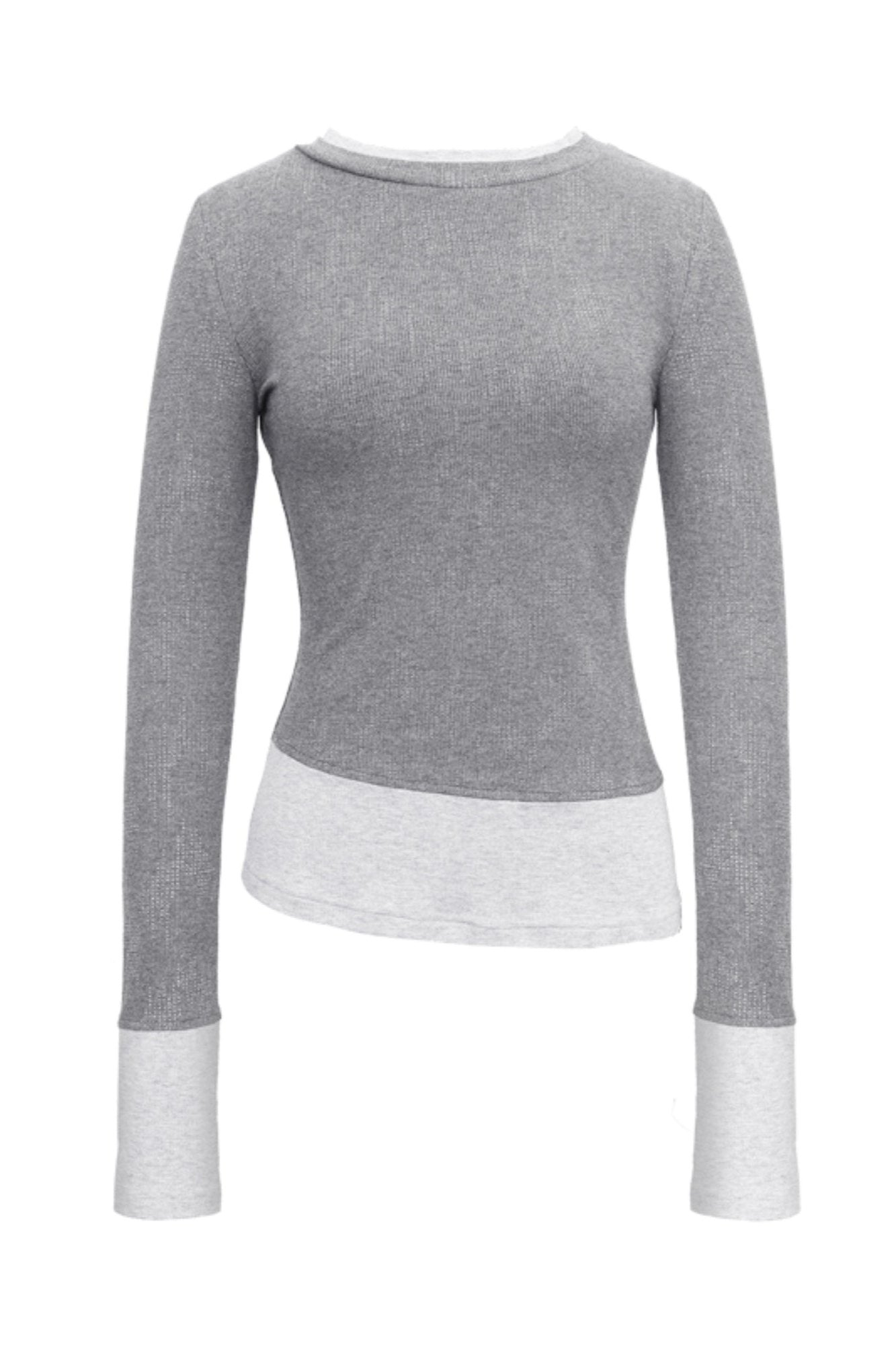 Glitter Contrasting Stitch Knit Undershirt