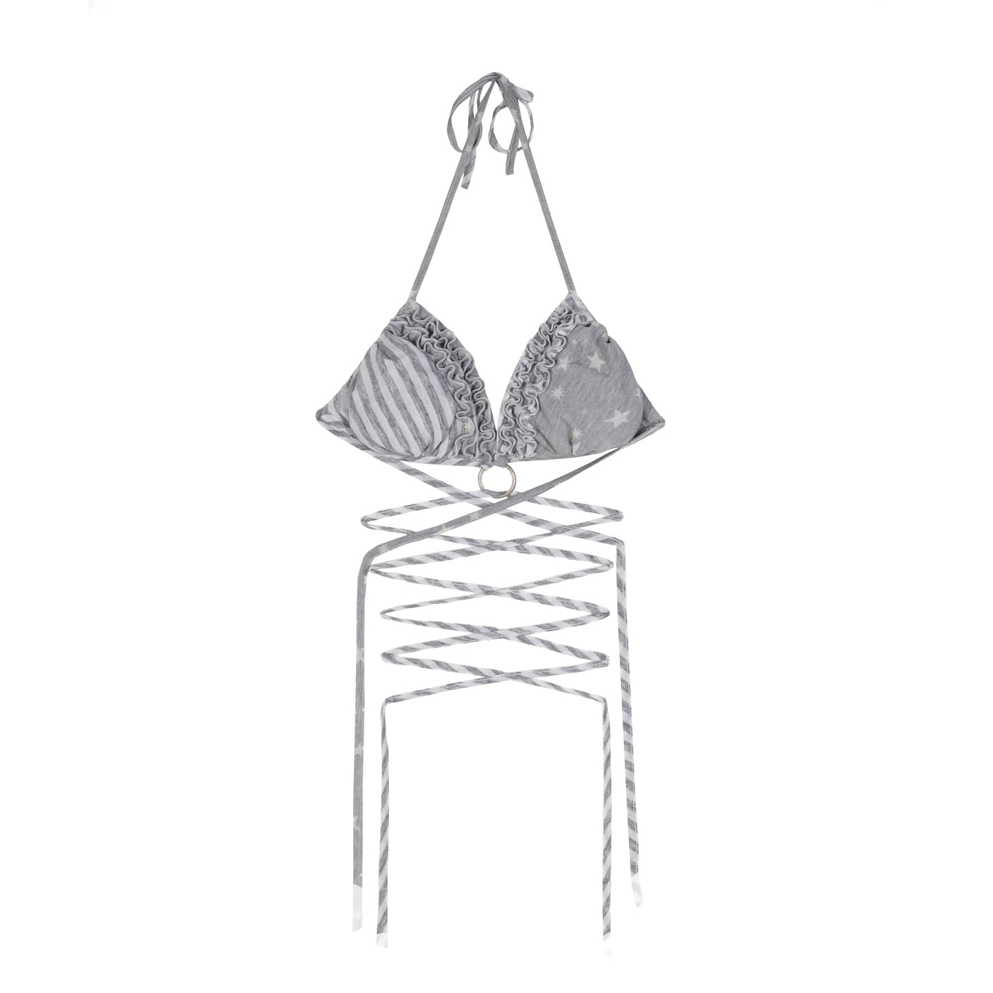 Wrinkled Ruffled Bikini