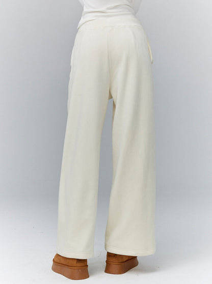 Fleece Draped Casual Pants