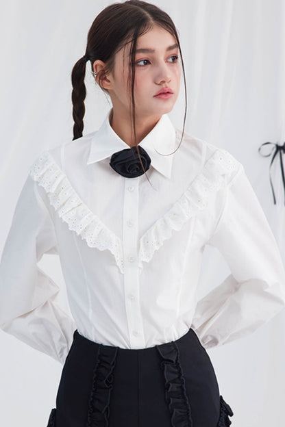 Dolly Doll Collar Lace Top