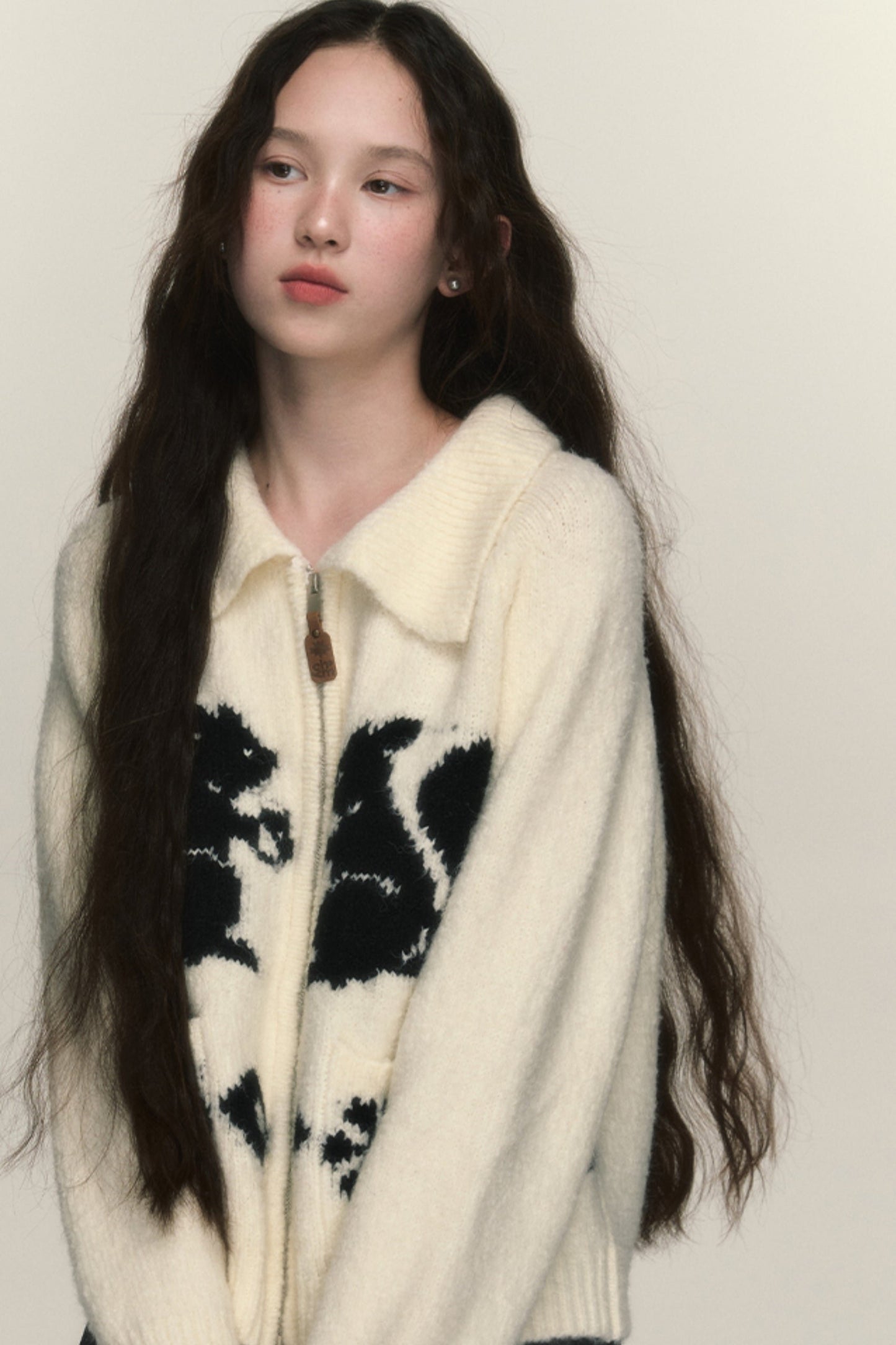 Squirrel Knit Alpaca Sweater