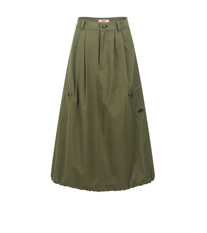 Pocket Detail Long Cargo Skirt