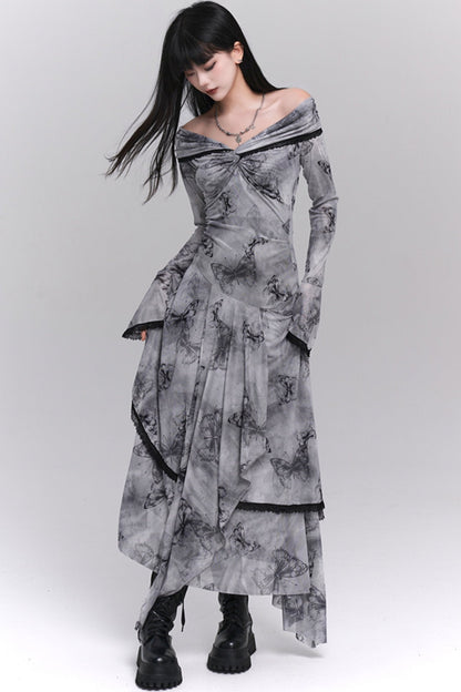 Non-Collision One-Shoulder Dress