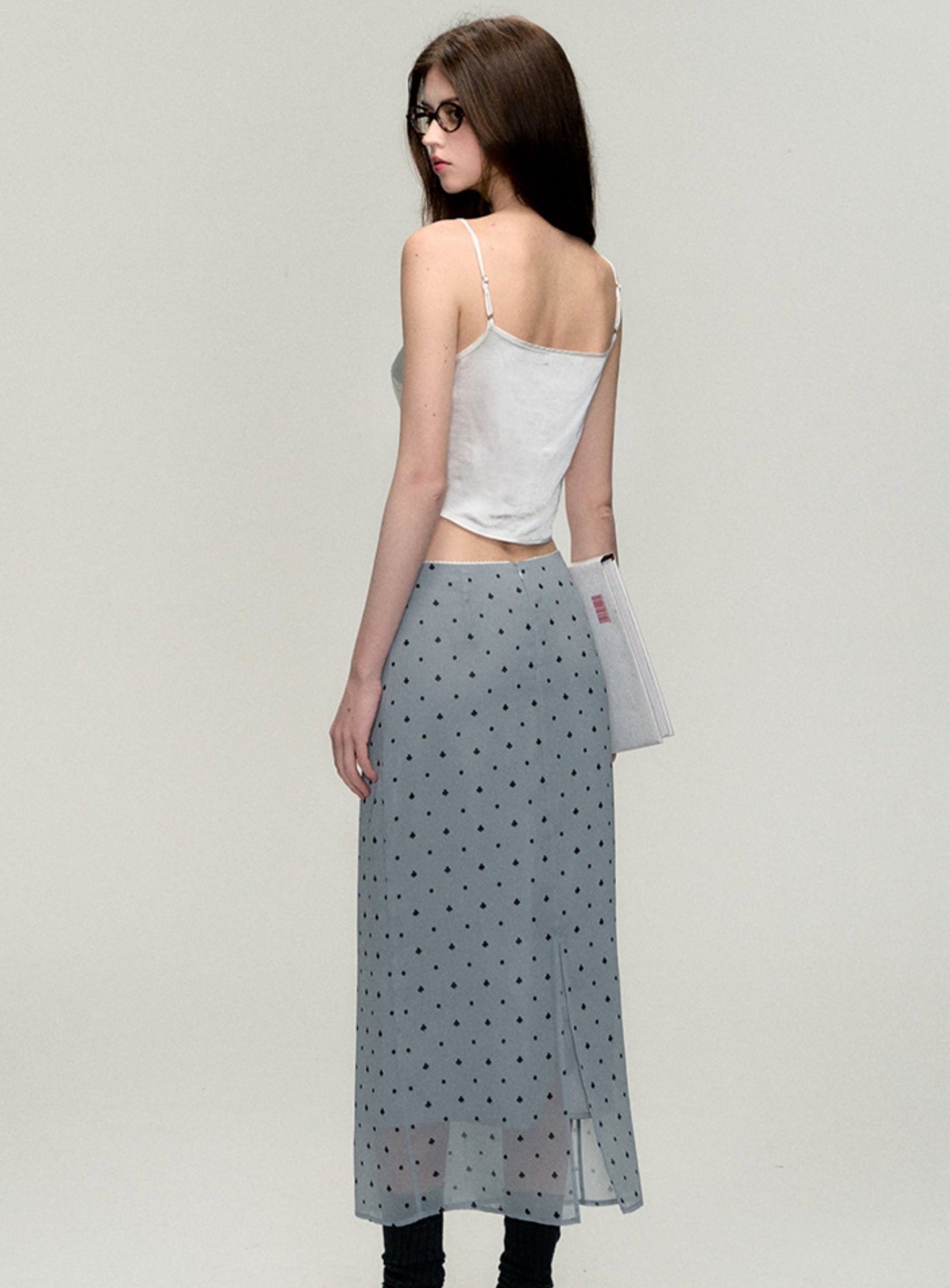 Tulle Polka Dot Maxi Skirt