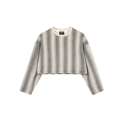 Simple Casual Crewneck Sweat Top