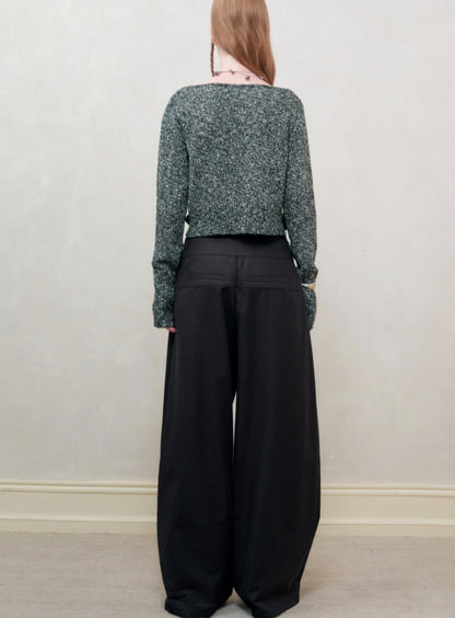 Blowing Shadow Wide-Leg Cut-Out Trousers